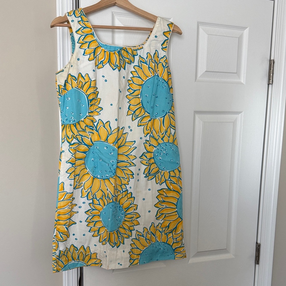 Lilly Pulitzer Sunflower Print Mini Dress